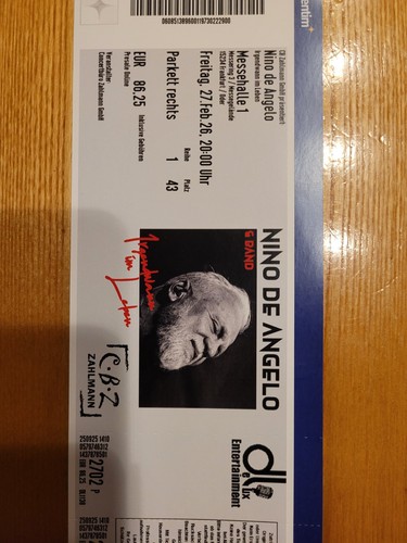 Konzert tickets nino angelo - tickets,