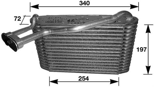 Mahle 000s evaporator - mahle, ae