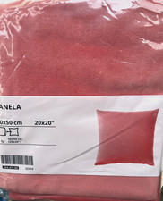 IKEA SANELA Kissenbezug Rosa 50x50cm Kissenhülle BW Samt Kissen 20447306 NEU