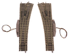 Fleischmann H0 6140 L/R el. Weichenpaar Profi-Gleis - ZYAI/3216