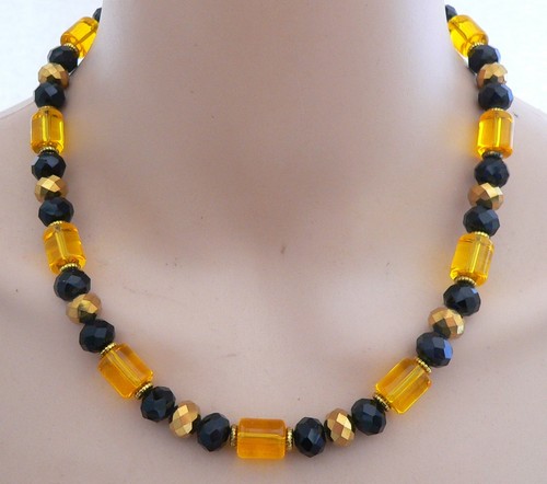Halskette kette glas walzen - kette,