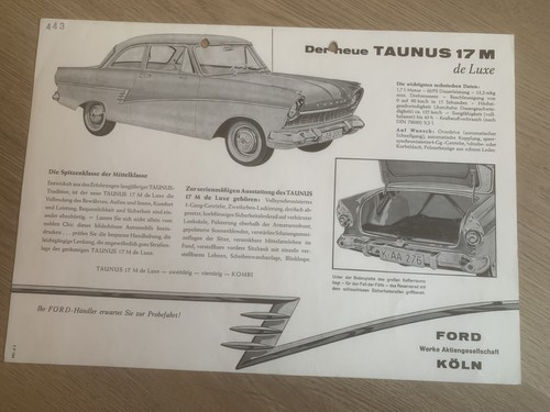 Ford taunus p2 prospekt - ford,