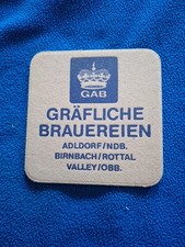 Bierdeckel Gräfliche Brauereien - Adldorf - Birnbach - Valley - Graf Arco Bier