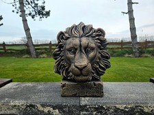 Steinfigur Löwenkopf, H. 48