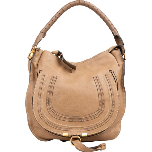 Chloé pebbled leather marcie - pebbled,
