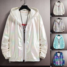 1 PC Jacke Frauen Hell Lange Ärmel Mit Kapuze Männer Paar Regulär Mode