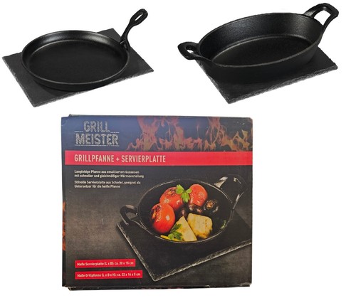 Grillpfanne gusseisen mit - grillpfanne,