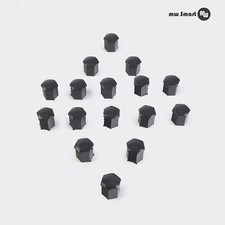 Abdeckkappen Set für Radschrauben Smart 453 schwarz