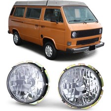 Klarglas Scheinwerfer H4 Chrom