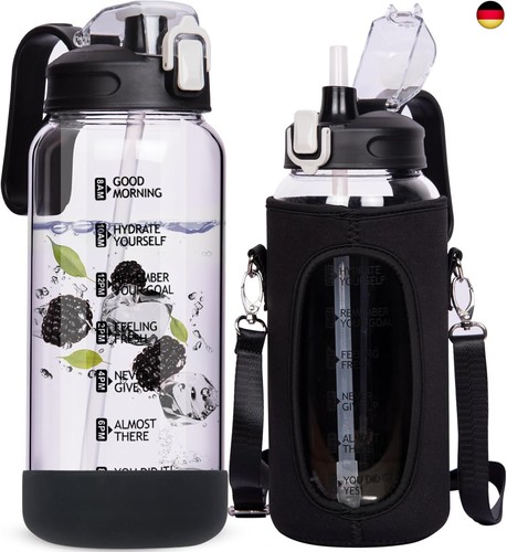 Trinkflasche glas mit - 2l,