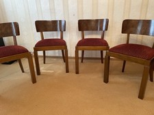 4 Esszimmerstühle Art Deco