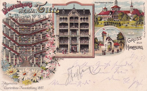 Gruss aus hamburg - ak,