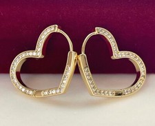 Luxus Herz Ohrringe Creole