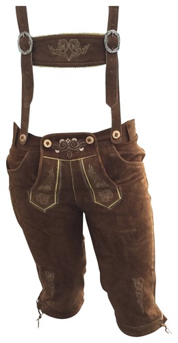 Trachtenlederhose damen braun - trachtenlederhose,
