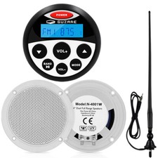 Marine Audio Boot Radio Empfänger + 4 Zoll wasserdichter Lautsprecher + Antenne