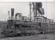 Orig. Foto Lok Nr. 414.014 CSD ex kkStB 73.67 unter dem Kohlenkran (AN1431)