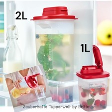 Tupperware Slim Line Kanne 1L o. 2L (beide ohne Siebeinsatz) für den Kühlschrank
