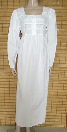 Weisses nachtkleid lang - -,
