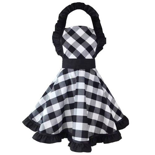 Retro black plaid - black,