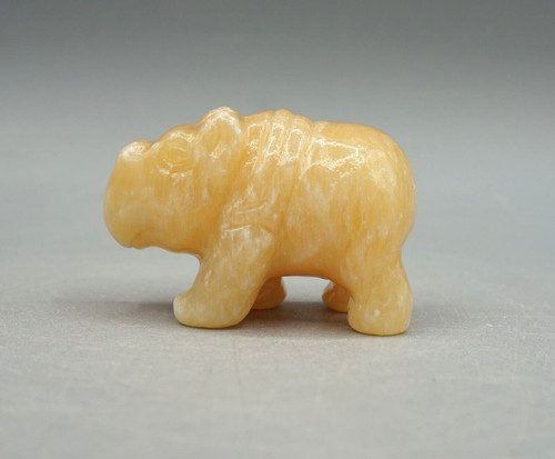 Orangencalcit nilpferd hippo - nilpferd,