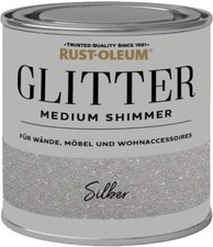 Rust-Oleum Glitter Medium Shimmer Silber Innenbereich Glitzermetallic Möbel Wänd