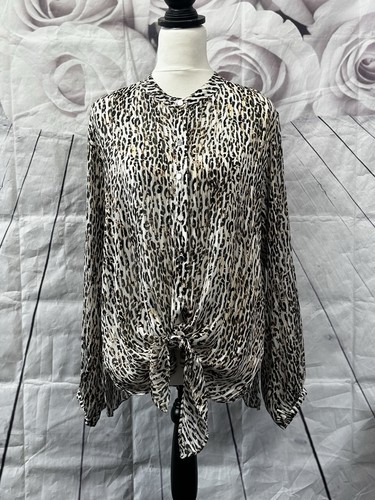 Wallis chiffon bluse braun - chiffon,