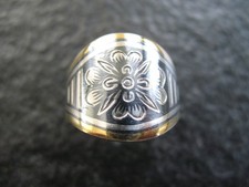 Ring Silber 925 Russland Tula Niello Silber Vintage bicolor