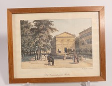 Colorierter  Kupferstich Die