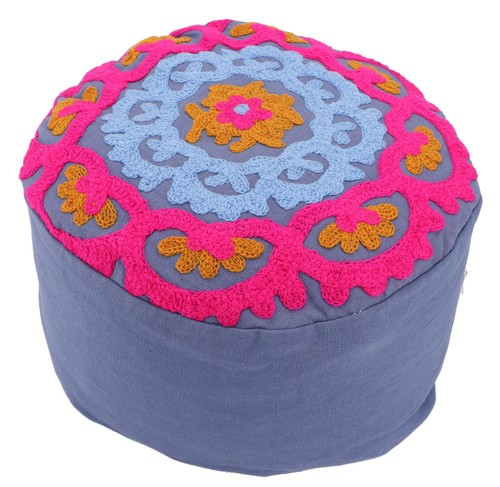 Besticktes meditationskissen - besticktes,