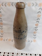 Steingut Flasche G. Schultze &