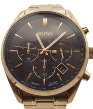 Hugo Boss Champion Chronograph 1513848 Herrenuhr Edelstahl Gold Neu OVP