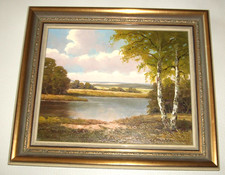 Gemälde von Walter Richter (1911) 38 x 32 cm / Rahmen 4,5 cm breit aus Nachlass