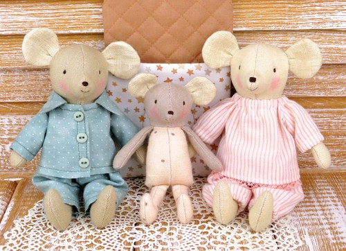 Genähte kuscheltiere maus - kuscheltiere,