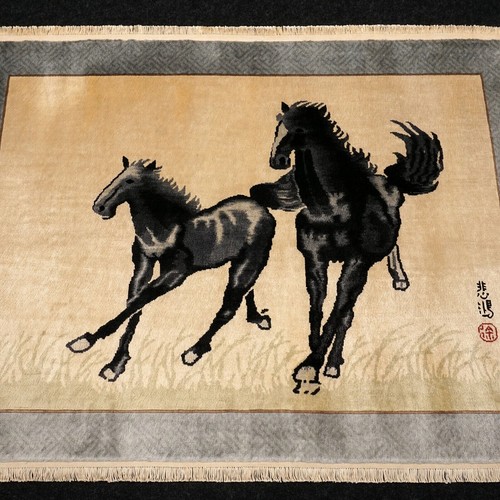 Seidenteppich china 122 94 - x,