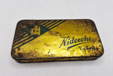 Niderehe Tabak - Alte Blechdose - 14,4 x 7,9 x 1,9 cm