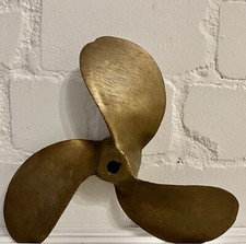 Messing Schiffsschraube Schiffspropeller alt ca. 29,5 cm