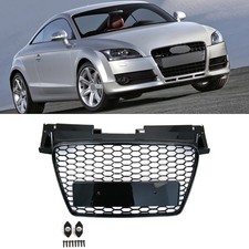 Kühlergrill Wabengrill Gitter Glanz Schwarz Für Audi TT 8J Vor-Facelift 06-10