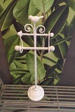 WC-Rollenhalter / Toilettenpapierständer im romantischen Shabby Chic aus Eisen