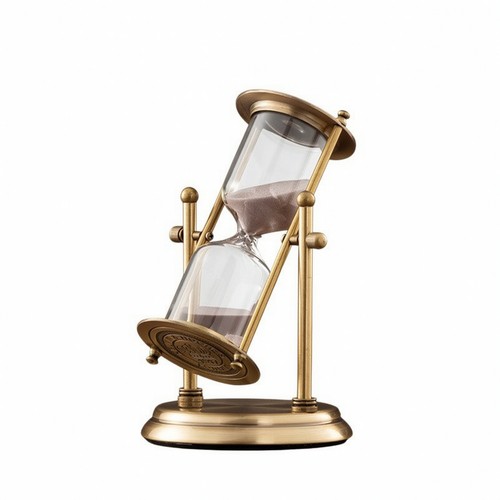 Sanduhr mit metallgestell - sanduhr,