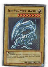Yugioh BLAUÄUGIGER W. DRACHE , sdk-e001 Ultra Rare englisch Excellent 