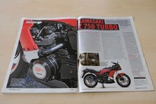 Motorrad 01/2012 Kawasaki Z 750 Turbo mit 100PS in einer seltenen Vorstellung au