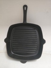 BBQ Grillpfanne Gusseisen Steakpfanne Bratpfanne eckig Made in France