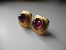 Goldschmiede Arbeit!  Ohrstecker 750er Gold mit Turmalinen, Unikate
