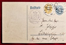 DIENSTMARKE- Postkarte - 1921 - Stempel Theolog. Fakultät Universität ERLANGEN 