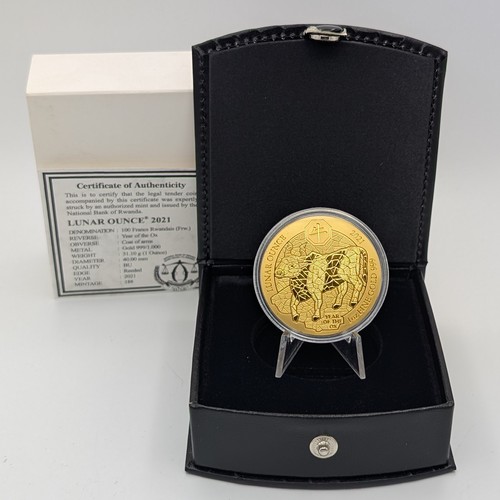 Ruanda gold 2021 lunar - 2021, st