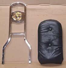 Harley Davidson Softail Sissy Bar Rückenlehne Bügel 20" Kissen Back Pat 84`- 99`