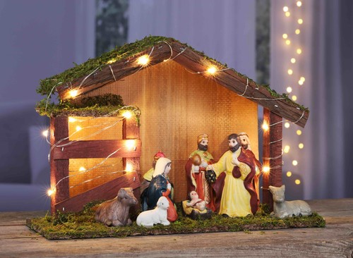 Weihnachtskrippe mit figuren - mit, 9