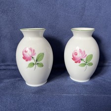 Augarten "Wiener Rose" 5089 Kleine Vasen handgemalt