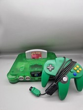 N64 Konsole Jungle Green Transparent getestet + Spiel + Controller Nintendo 64