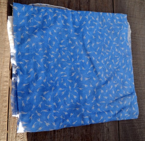Großes blaue weißes tuch - großes,